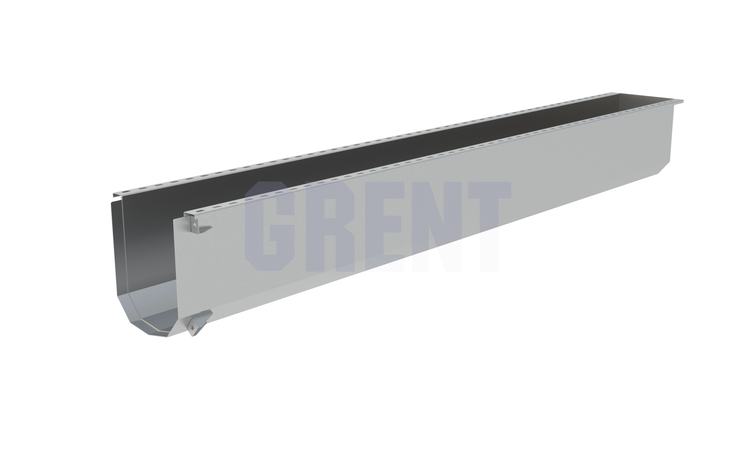 Лоток водоотводный мостовой GRENT MosT подвесной 250 торцевой