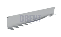 Бордюр стальной GRENT BR L-образный 1200*150, сталь 1.5 мм, оцинкованный Бордюр стальной GRENT BR L-образный 1200*150, сталь 1.5 мм, оцинкованный