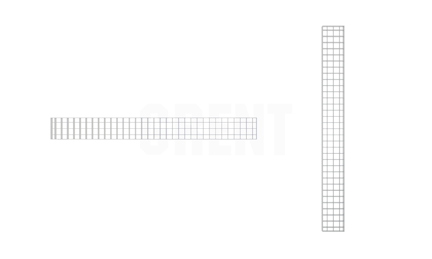 Решетка ячеистая из нержавеющей стали GRENT S 500