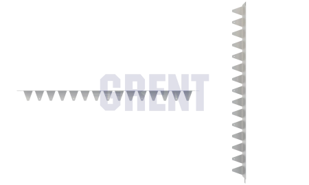 Бордюр стальной GRENT BR L-образный 1200*130, 1,5, оцинкованный