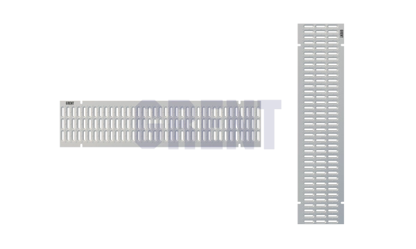 Штампованная решетка водоотводная из оцинкованной стали GRENT PlasT 200