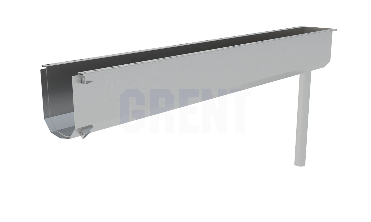 Лоток водоотводный мостовой GRENT MosT подвесной 250 выпускной торцевой