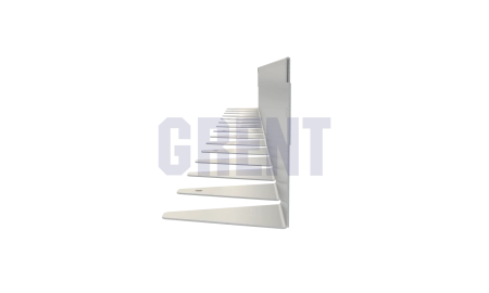 Бордюр стальной GRENT BR L-образный 2400*90, 1,5, оцинкованный