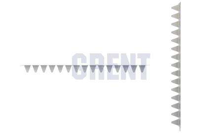 Бордюр стальной GRENT BR L-образный 2400*90, 1,5, оцинкованный