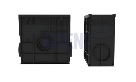 Пескоуловитель пластиковый GRENT PlasT DN150/200 H476 в комплекте со штампованой решеткой A15 