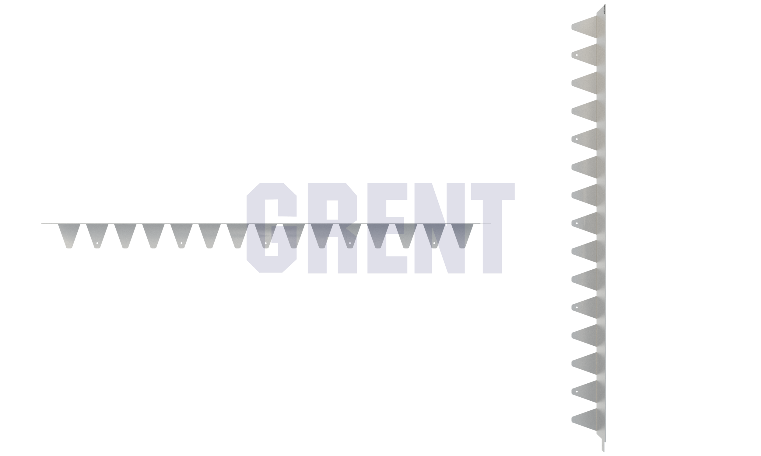 Бордюр стальной GRENT BR L-образный 1200*130, сталь 1.5 мм, нержавеющий Бордюр стальной GRENT BR L-образный 1200*130, сталь 1.5 мм, нержавеющий