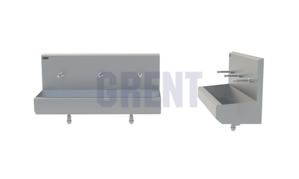 Умывальник 3-секционный подвесной GRENT-P-03