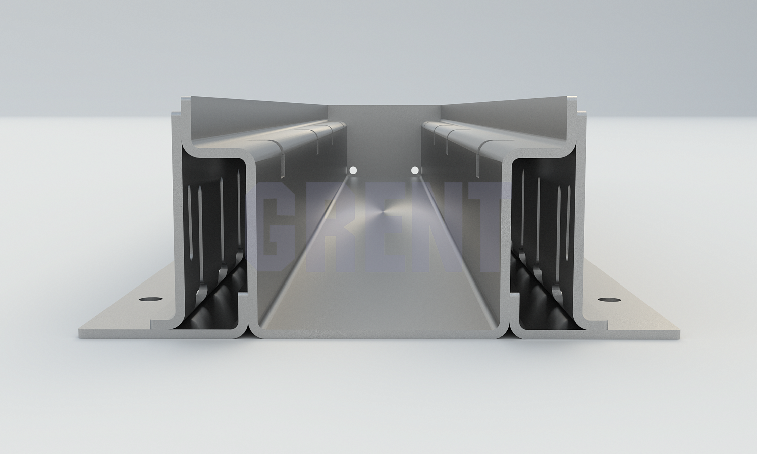 Лоток водоотводный мостовой GRENT MosT 100 торцевой