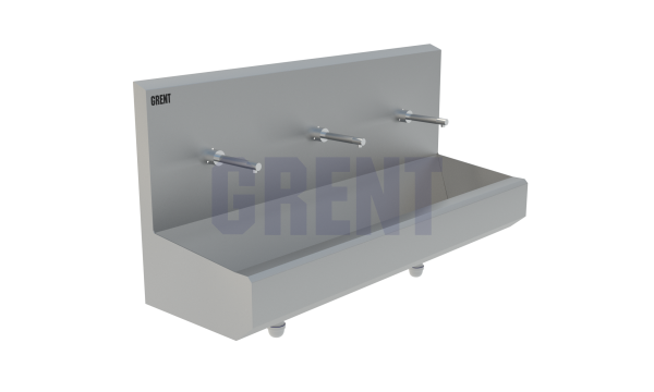 Умывальник 3-секционный подвесной GRENT-P-03