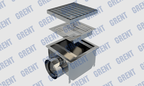 Трап GRENT KV 300. БВ. 160 (выход сбоку)