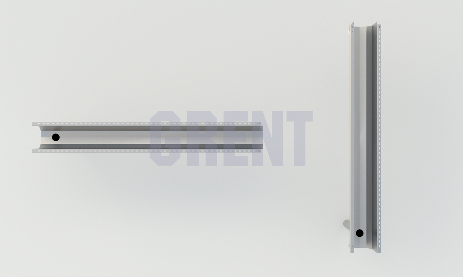 Лоток водоотводный мостовой GRENT MosT подвесной 150 выпускной