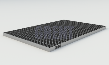 Прессованный настил из нержавеющей стали GRENT 33х11 390х590