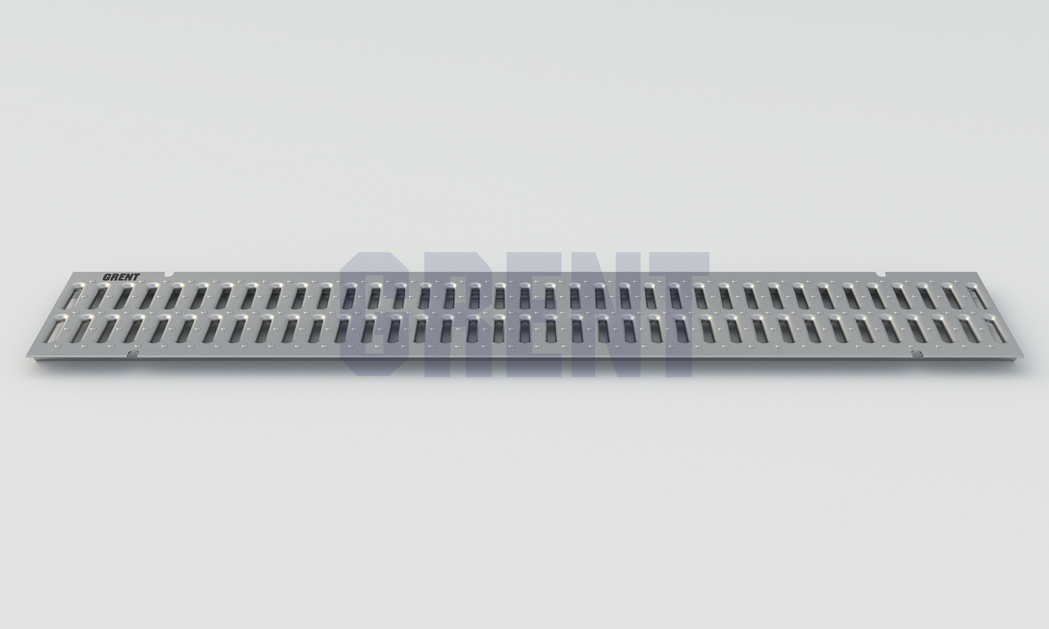 Штампованная решетка водоотводная из оцинкованной стали GRENT PlasT 150