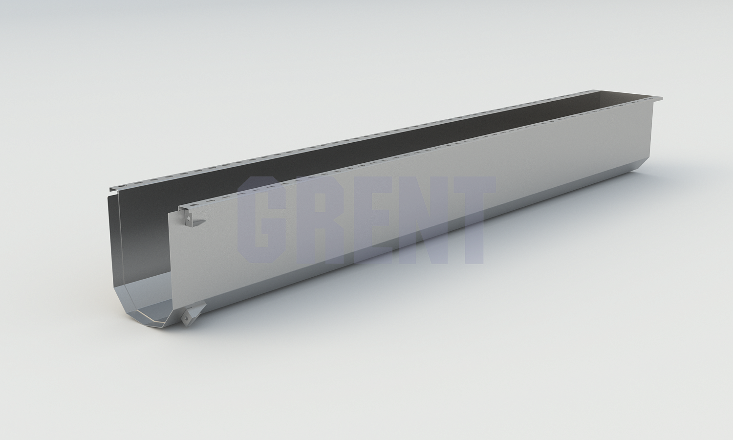 Лоток водоотводный мостовой GRENT MosT подвесной 150 торцевой