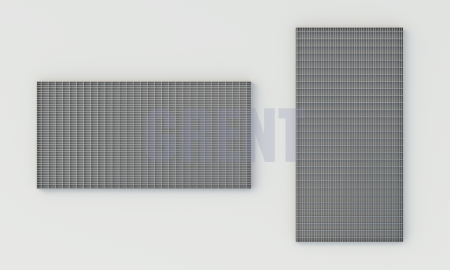 Прессованный настил из нержавеющей стали GRENT 33х11 500х1000