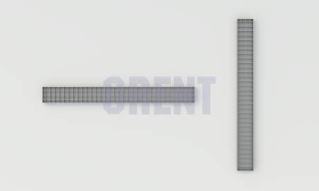 Решетка ячеистая из нержавеющей стали GRENT S 170 ПС 