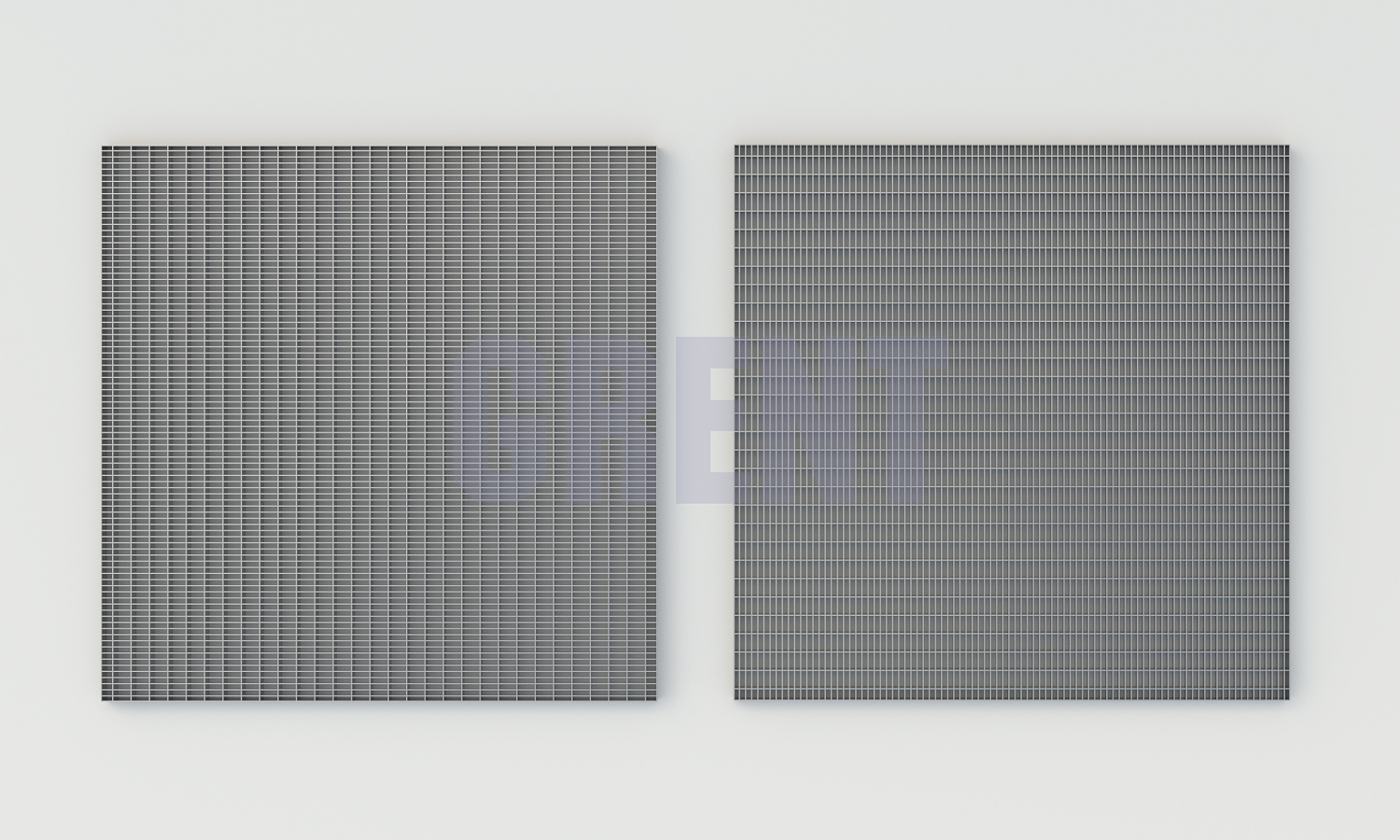 Прессованный настил из нержавеющей стали GRENT 33х11 1000х1000