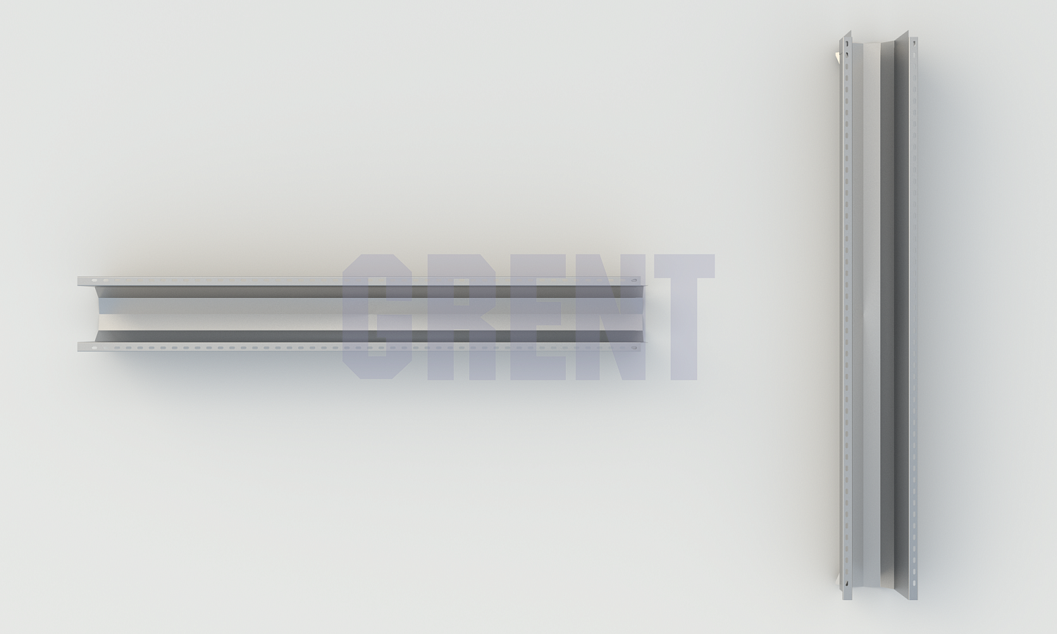 Лоток водоотводный мостовой GRENT MosT подвесной 350 рядовой